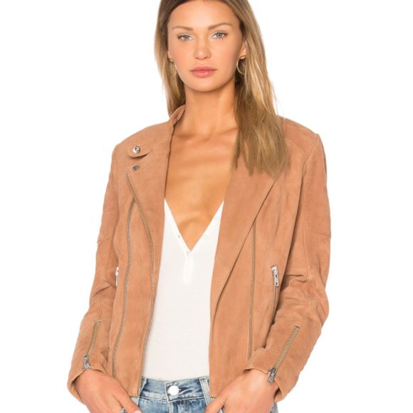 XS NWOT Etienne Marcel Suede Moto Jacket - Picture 1 of 5